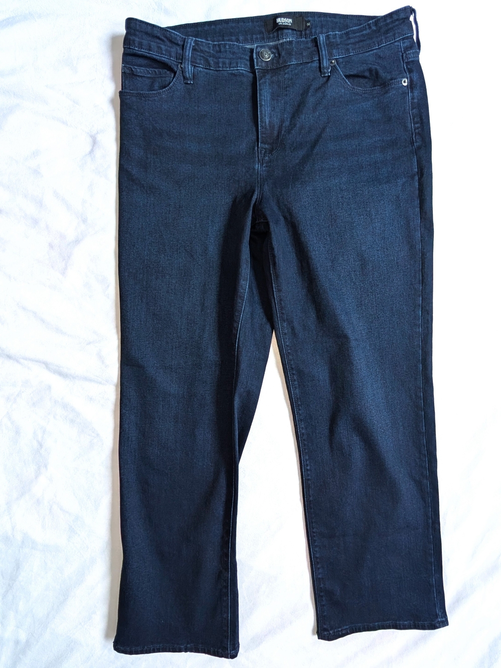 Hudson Los Angeles Dark Wash Stretch Denim Jeans Size 14